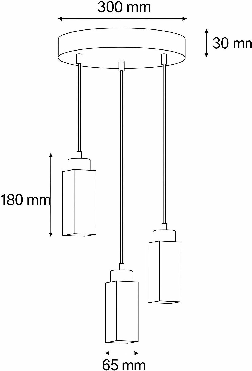 Llambë tavani Opviq, Mule-C, ngjyrë arre dhe bezhë