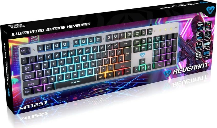 Tastierë për gaming Media-Tech, Cobra Pro Revenant MT1257, hiri