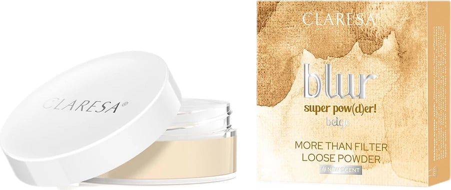 Pudër e lirshme matifikuese për femra Claresa Blur Super Pow(d)er! Beige 12g