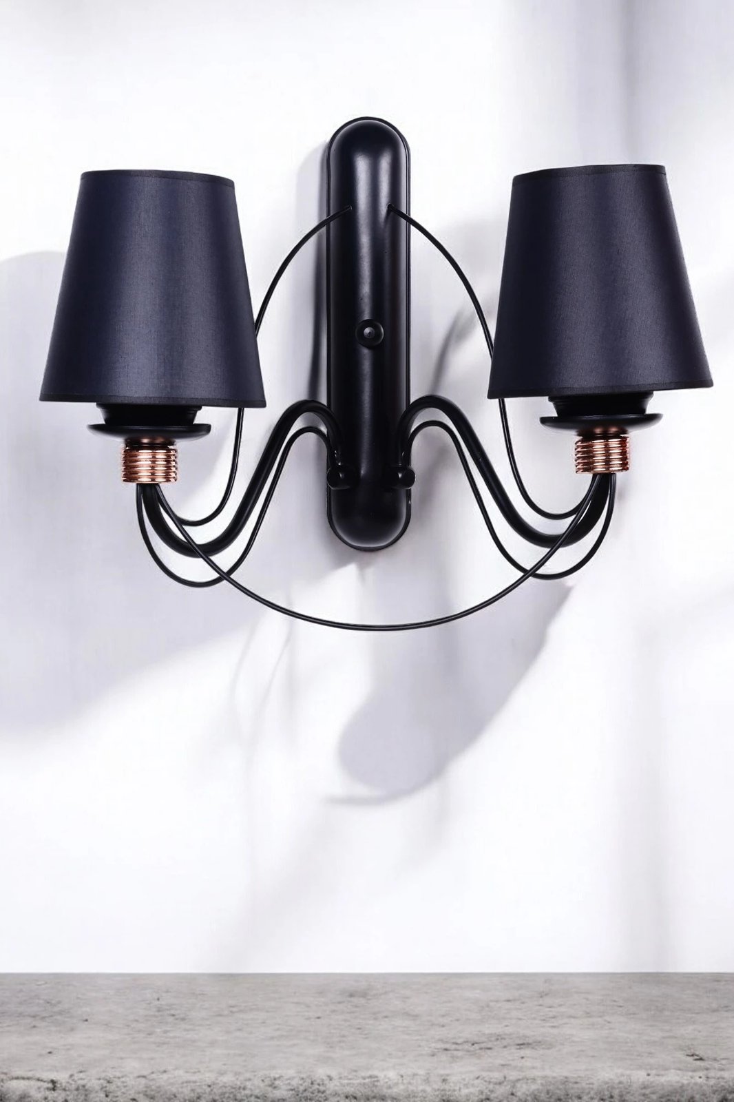 Llambë muri Opviq, Berfin - 7751-2AP, ngjyrë e zezë