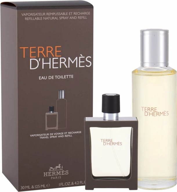 Eau de Toilette për meshkuj Hermes Set 30ml + 125ml refill