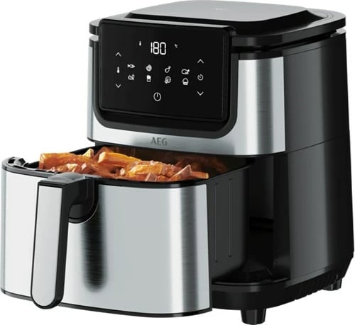 Furrë me ajër të nxehtë AEG AF6-1-4ST, 3.5 L, 1500 W, Inox, e zezë