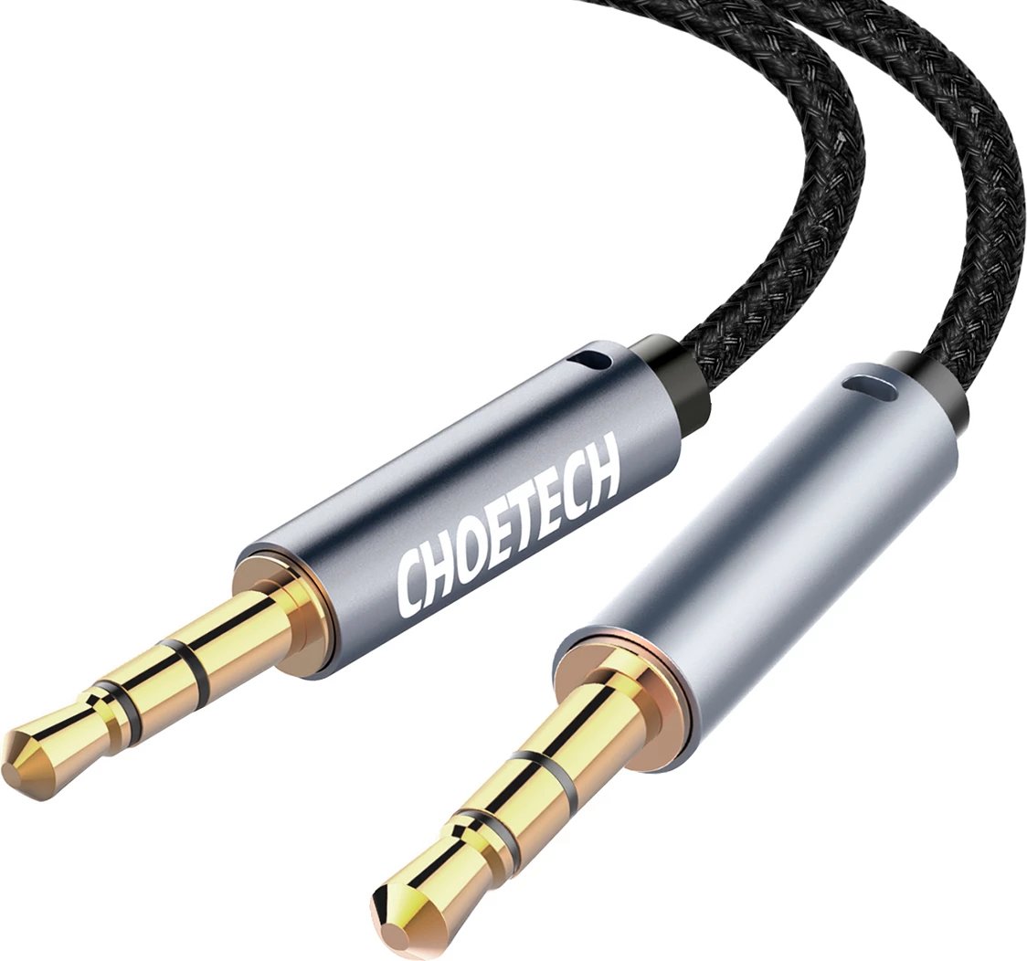 Kabllo audio Choetech AUX002, mini jack 3.5mm (mashkull-mashkull), 1.2m, e zezë