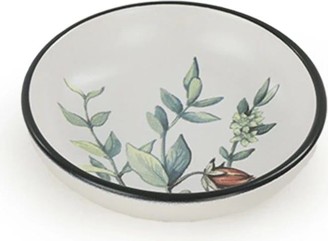 Set 6 copë tasë salce, qeramikë, Hermia Concept, të bardhë, jeshile, vjollcë, të zeza, ST489406F022AMD3600MAYD100