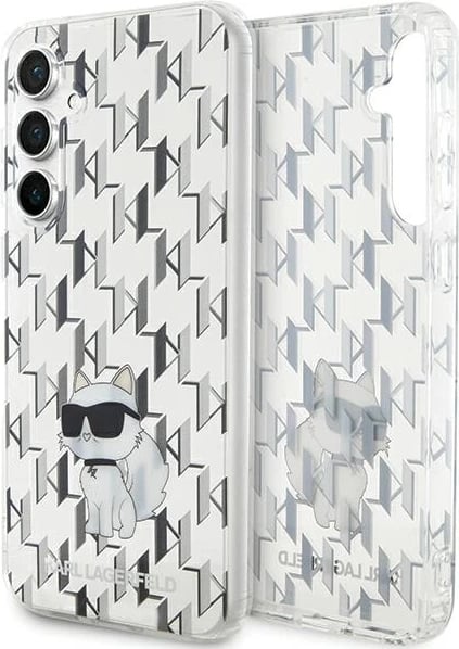 Mbështjellës Karl Lagerfeld Monogram Choupette për Samsung Galaxy S23 FE, Transparent