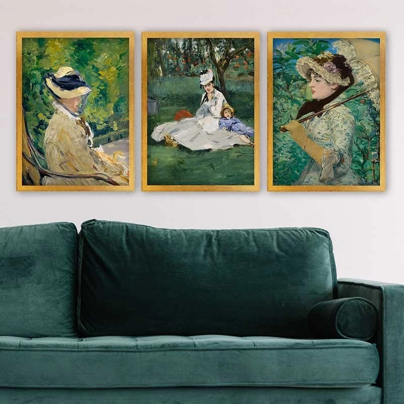 Pikturë dekorative me kornizë (3 copë), Wallity, 3AC_UN145358 _3545