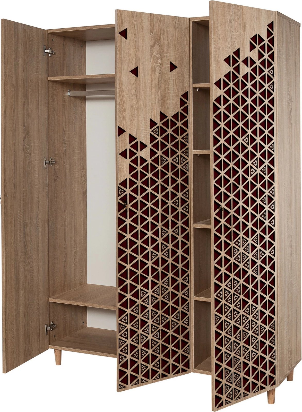 Dollap Skye Decor, Mode-122, ngjyrë lisi Sonoma