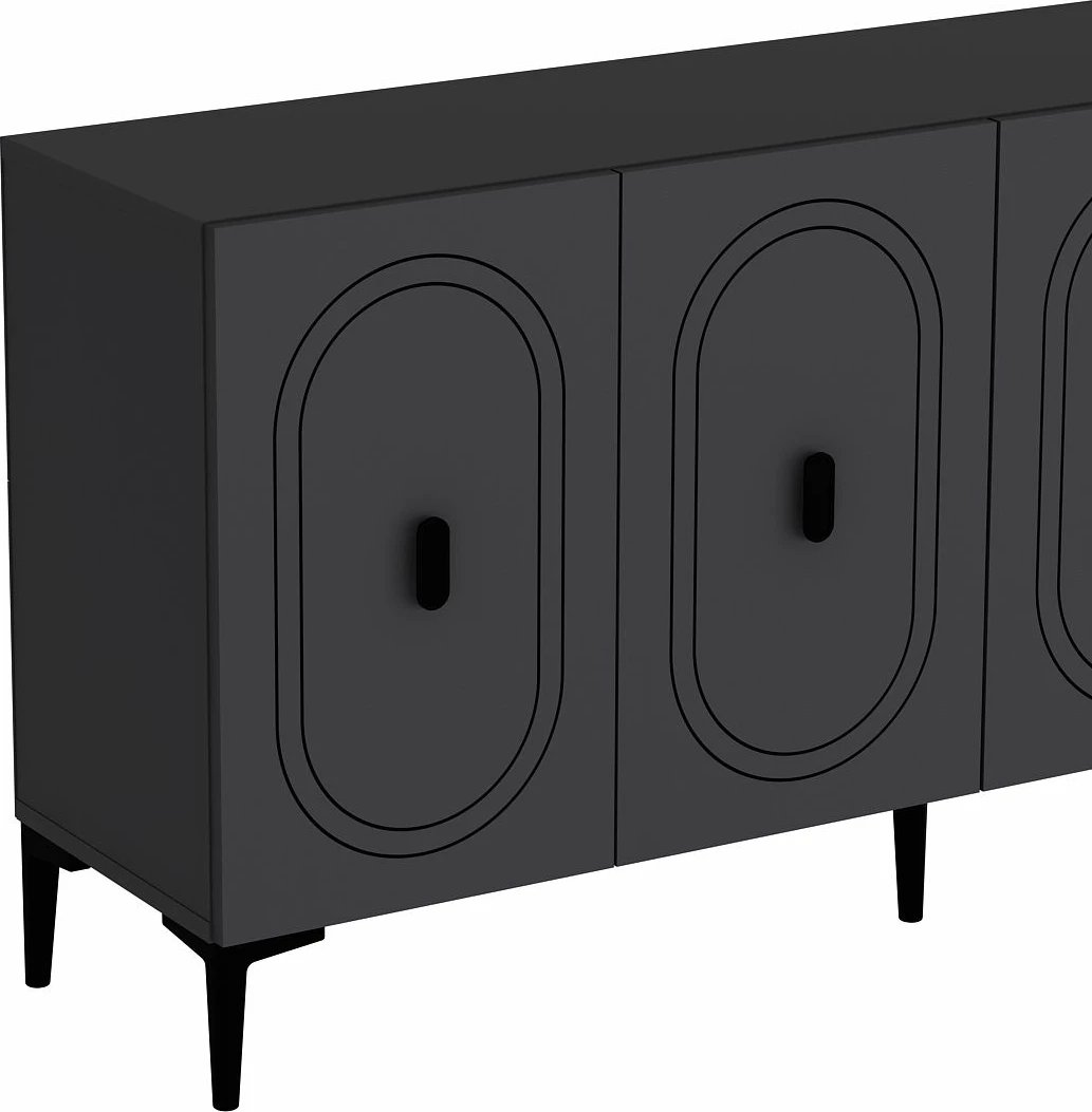 Konsol Skye Decor, ngjyrë antracit, Weny