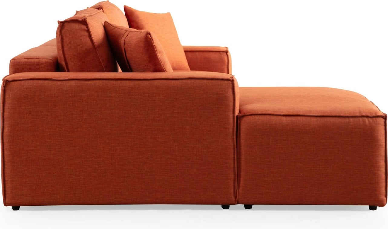 Kënd divan-krevat Atelier del Sofa, kënd i majtë, portokalli