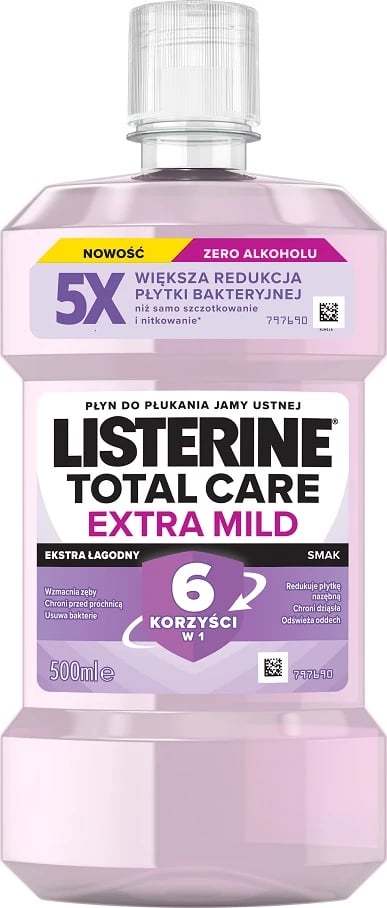 Shpëlarës goje Listerine Total Care Extra Mild 500ml