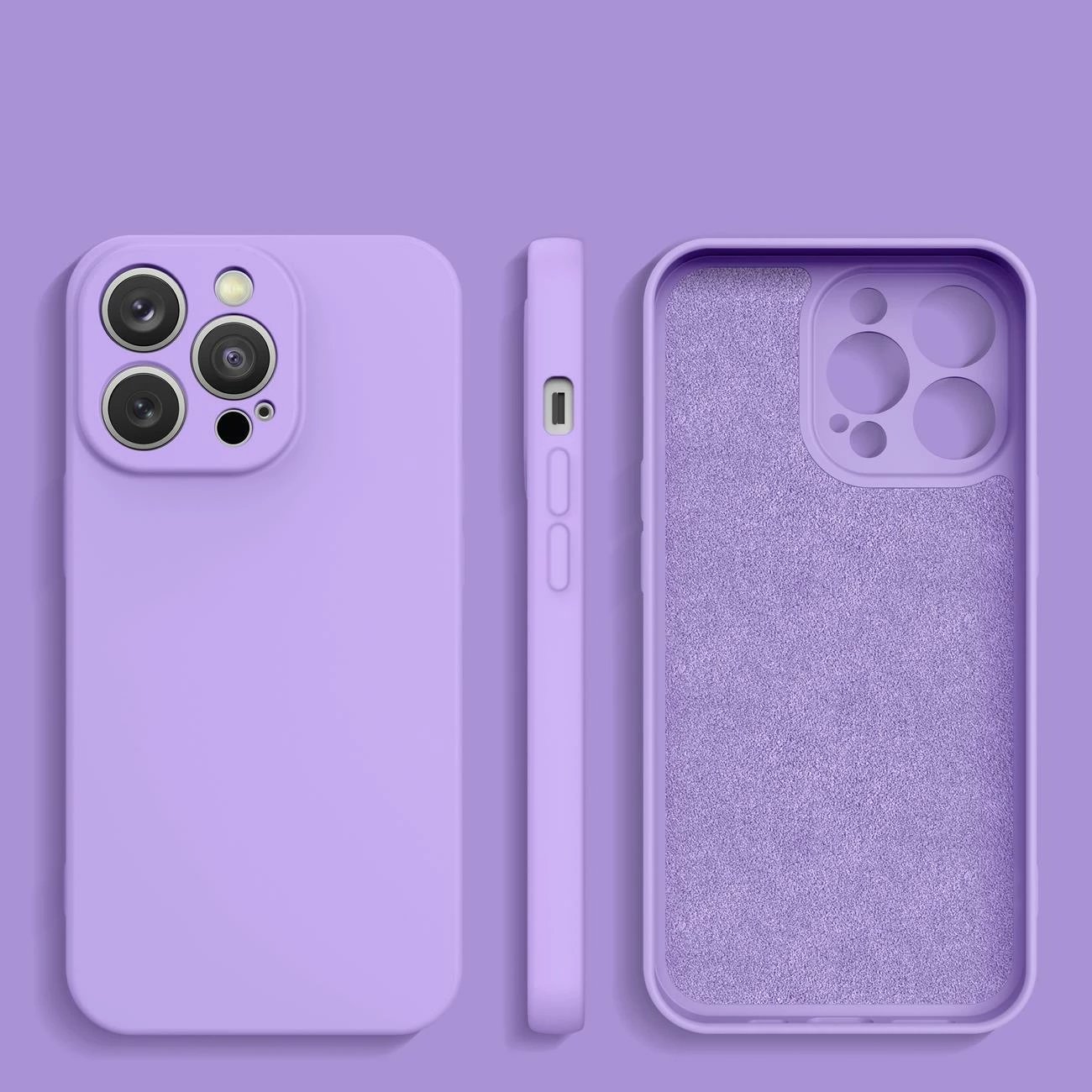 Mbështjellës silikoni Hurtel për Samsung Galaxy A14 5G / Galaxy A14, vjollcë