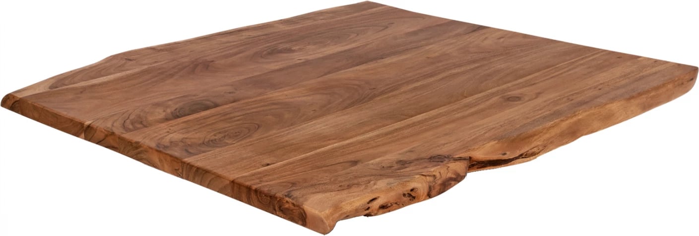 Sipërfaqe tavoline prej druri akacie, natyrale, 80x80x4 cm, FH8464.11