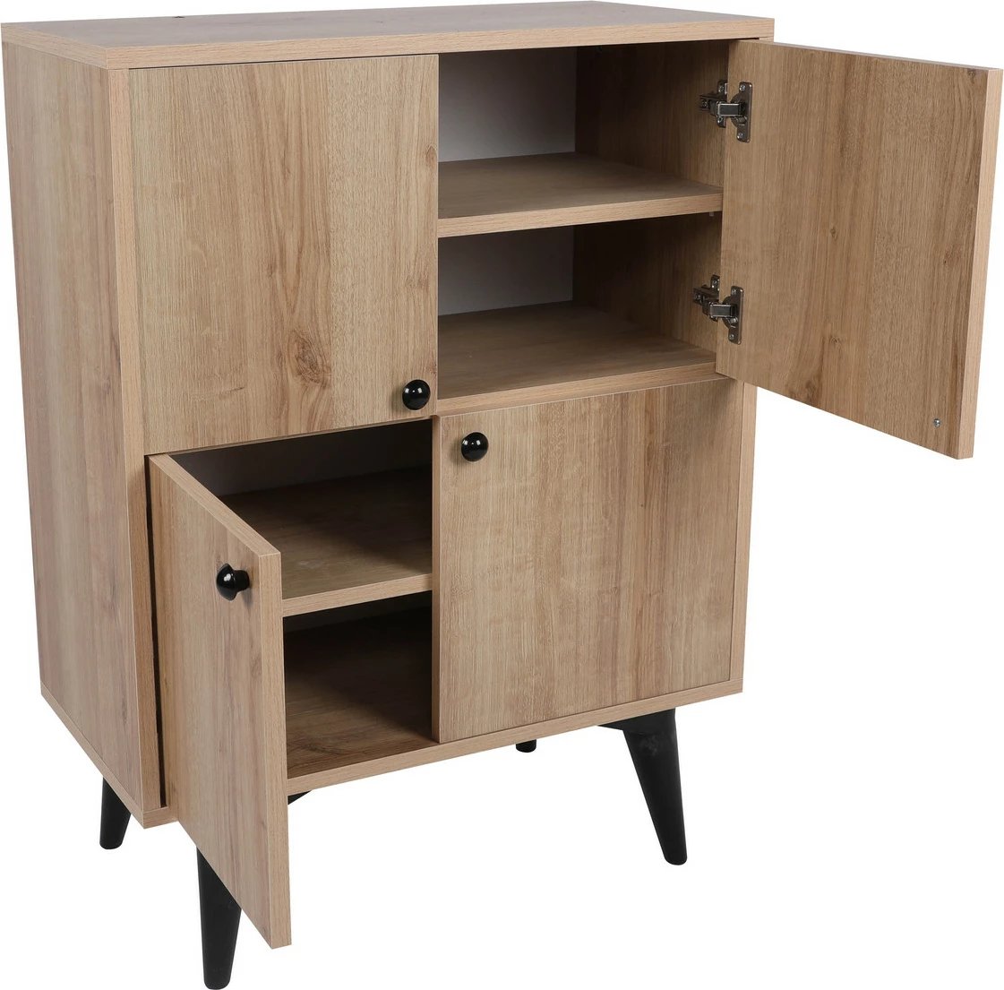 Dollap multifunksional Skye Decor, Senegal, ngjyrë lisi dhe e zezë