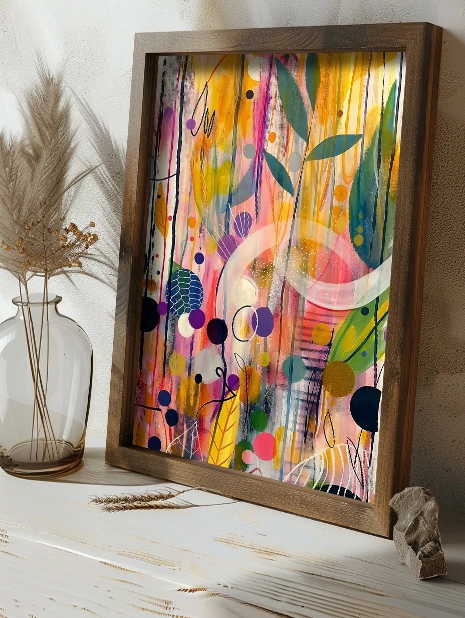 Pikturë dekorative me kornizë MDF, Wallity, GE217-L