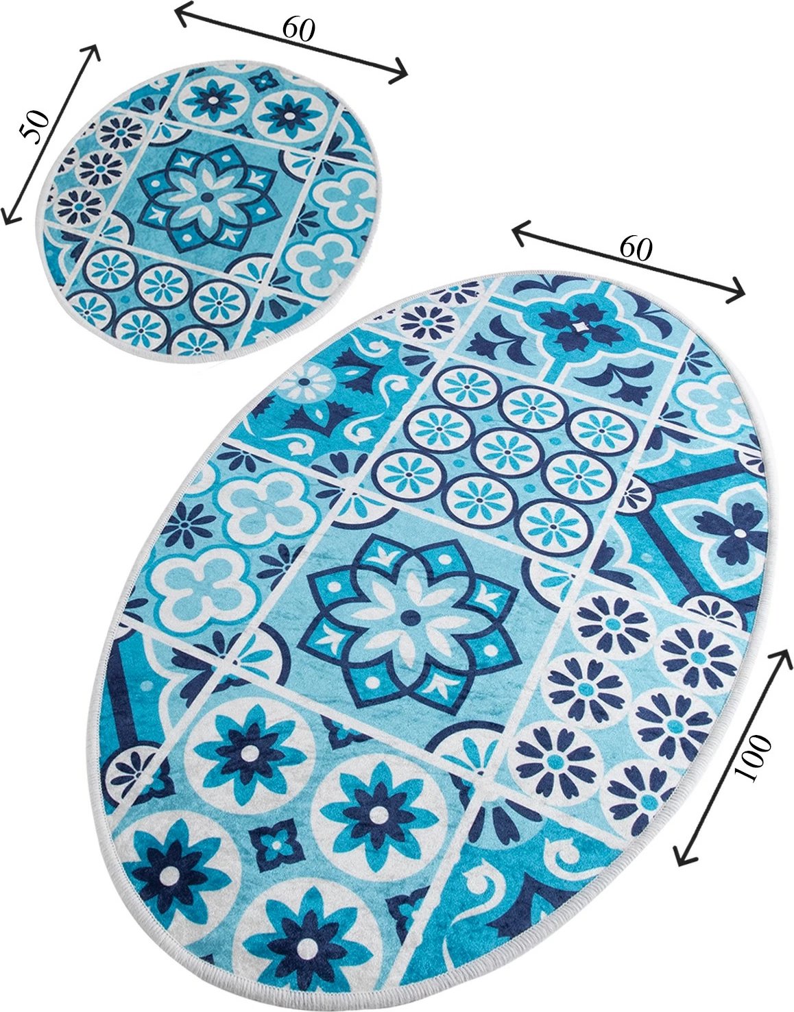 Set tapetash banjoje (2 copë), Mijölnir, dizajn qeramike, shumëngjyrëshe