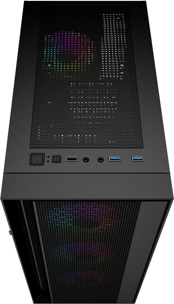 Kasë Gembird Fornax 4000 ARGB, Midi Tower, ATX, ITX, Micro ATX, e zezë