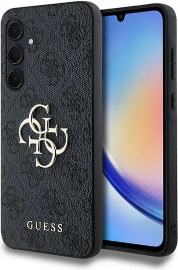 Mbështjellës Guess 4G Big Metal Logo për Samsung Galaxy A35, i zi Mbështjellës Guess 4G Big Metal Logo për Samsung Galaxy A35, i zi