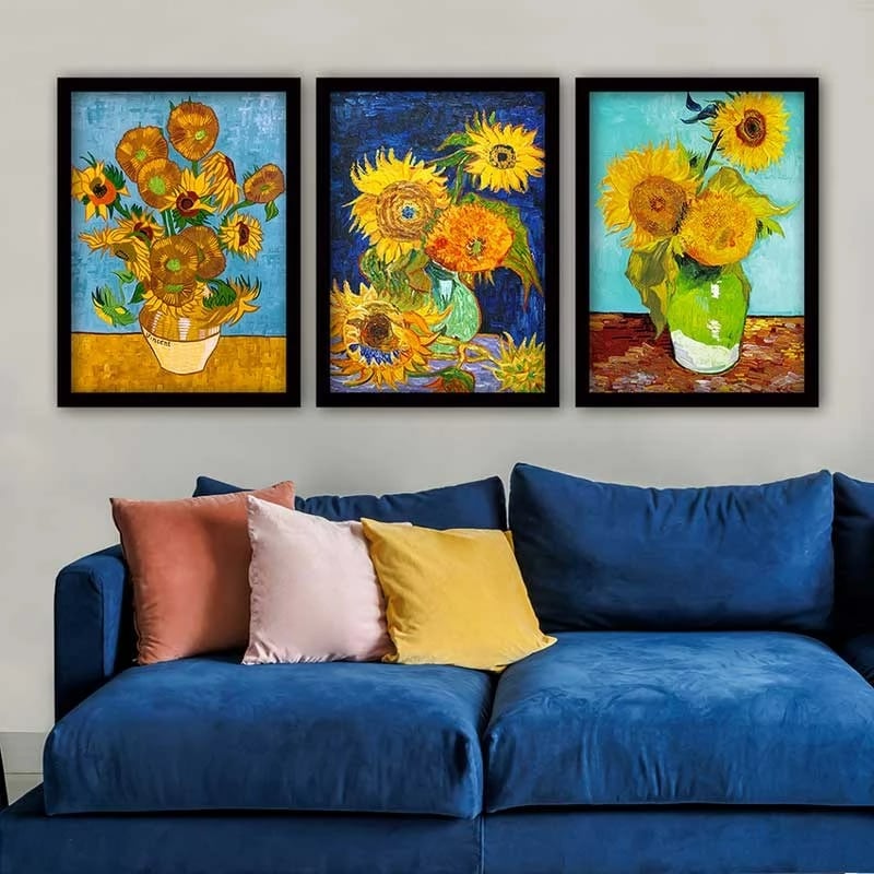 Pikturë dekorative me kornizë (3 copë), Wallity, 3SC_UN1254789_3545