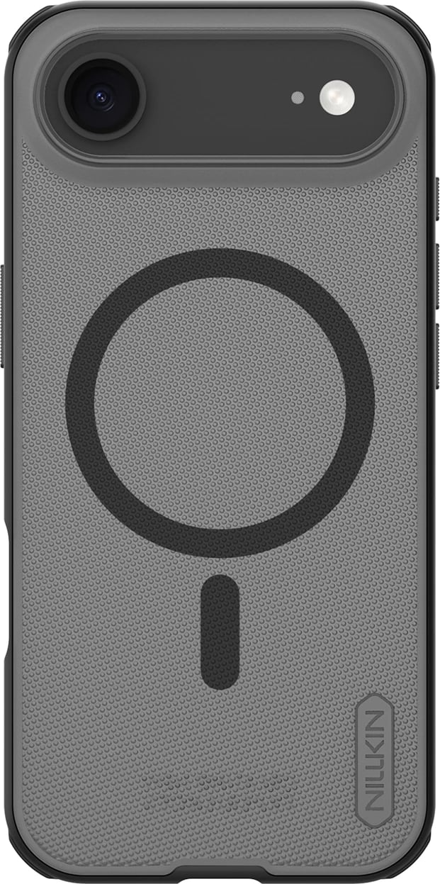 Mbështjellës, Nillkin, Super Frosted Shield Pro, për iPhone 17 Air, MagSafe kompatibil, PC+TPU, transparent e zezë