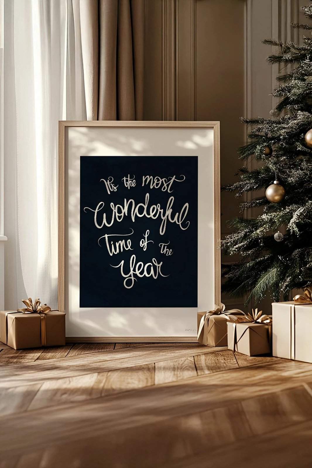 Pikturë dekorative me kornizë, shumëngjyrëshe, Nwyearsngmdl109