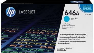 Toner HP 646A CF031A për Color LaserJet rendiment 9,750–23,700 faqe cyan