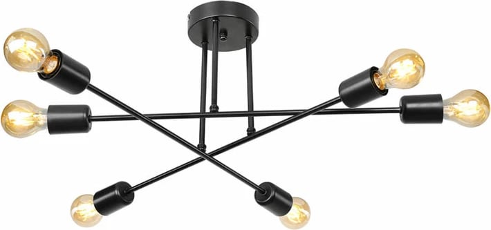 Dritë tavani PWL-1122 Ε27 e zezë D61x25cm