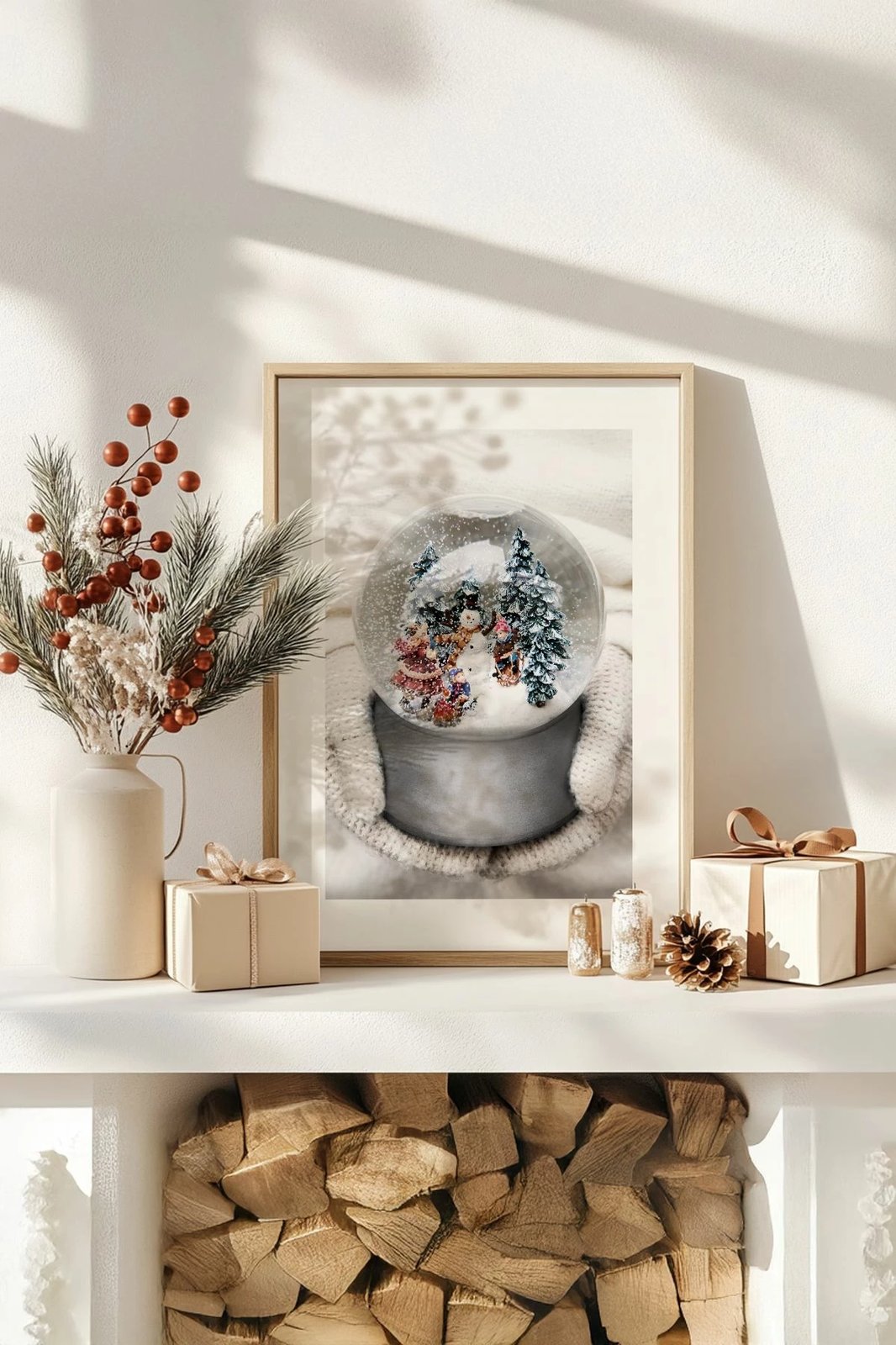 Pikturë dekorative me kornizë, shumëngjyrëshe, Wallity, Nwyearsngmdl76, 33x48cm