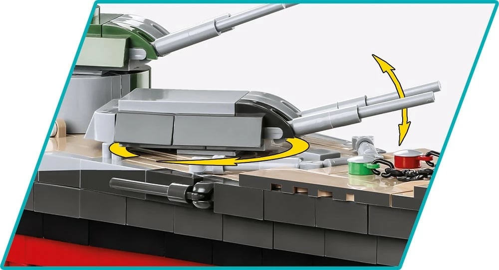Set ndërtimi Cobi Klocki Battleship Tirpitz, 2810 pjesë, plastikë, Historical Collection