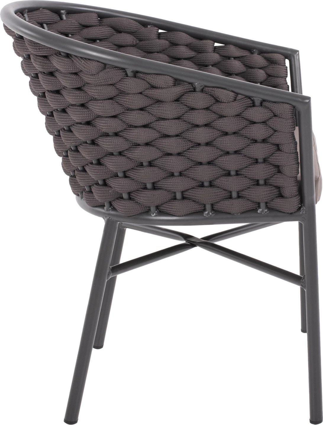 Karrige alumini me litar shkumë gri e errët 60x57x77Hcm.FH5859.01