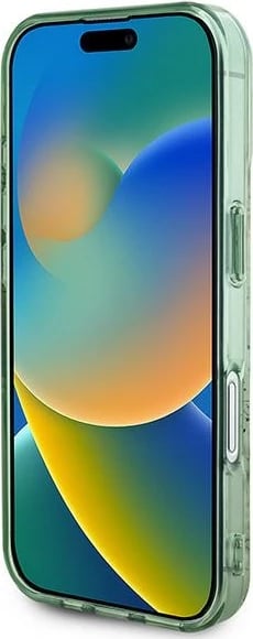 Mbështjellës Guess IML Flower & Tonal Circle MagSafe për iPhone 16 Plus, Gjelbër Mbështjellës Guess IML Flower & Tonal Circle MagSafe për iPhone 16 Plus, Gjelbër