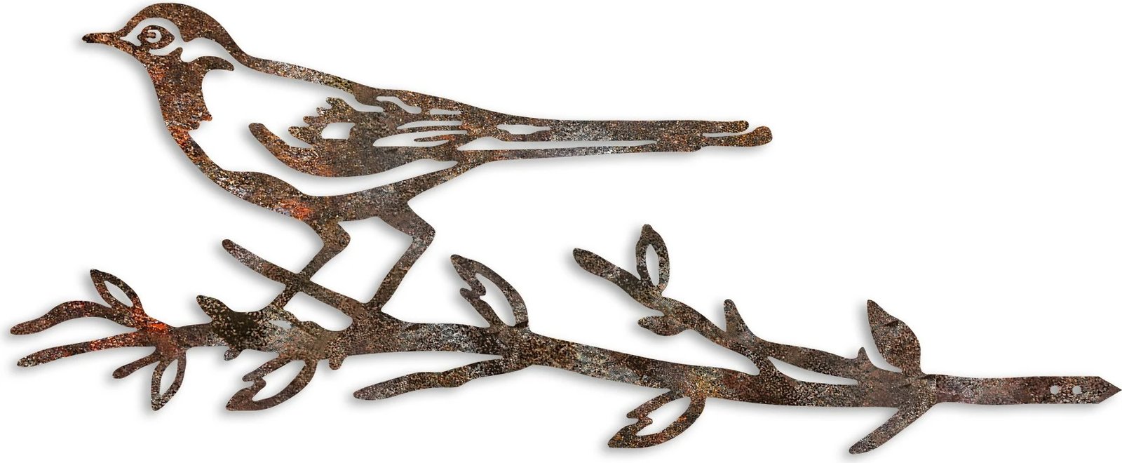 Objekt dekorativ për kopsht, zog në degë, ngjyrë kafe, Aberto Design