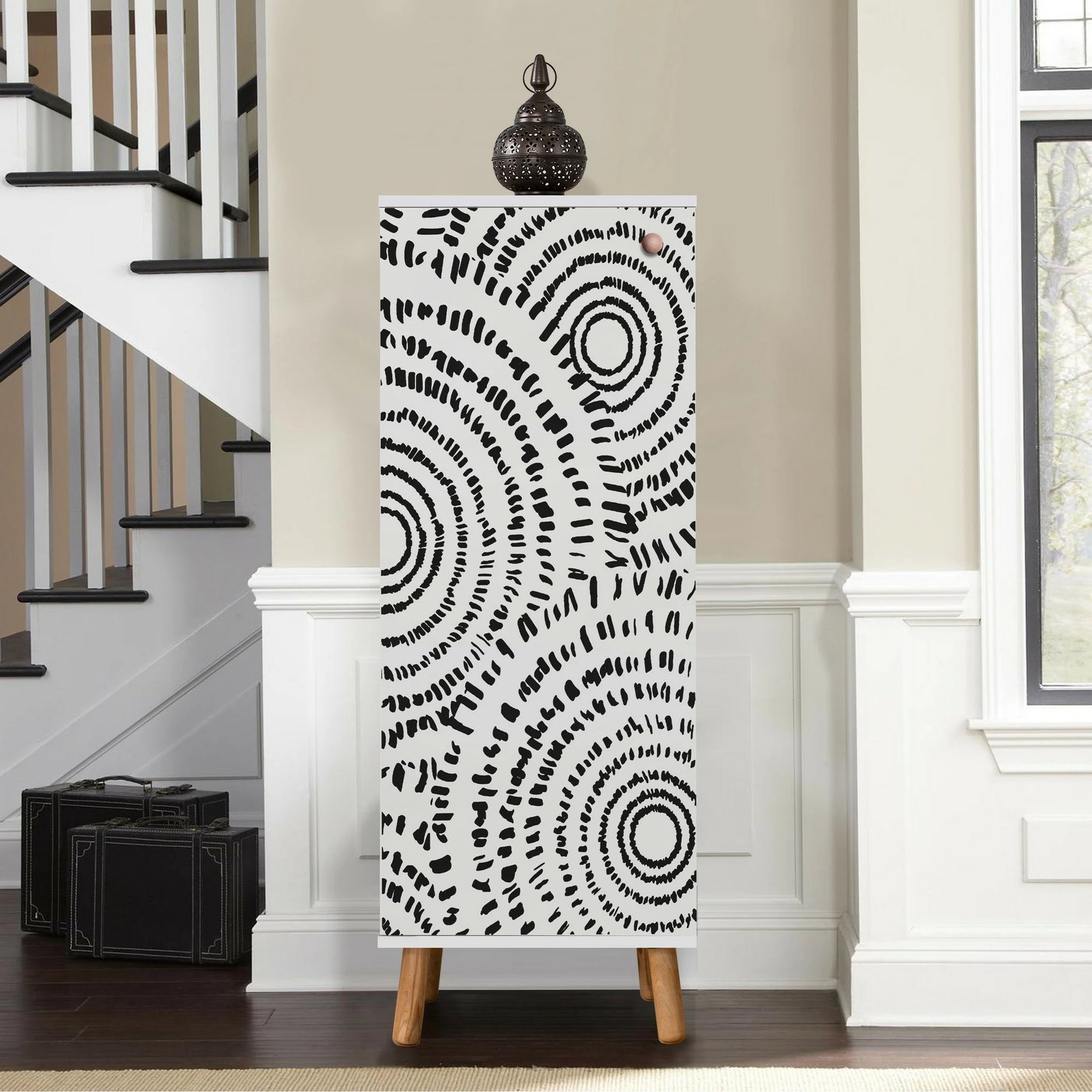 Dollap këpucësh Hanah Home, Vegas - B 946, ngjyrë e bardhë, 50x135x38cm