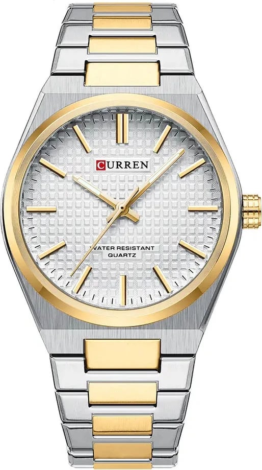 Orë dore për meshkuj Curren 8439, argjend/ari