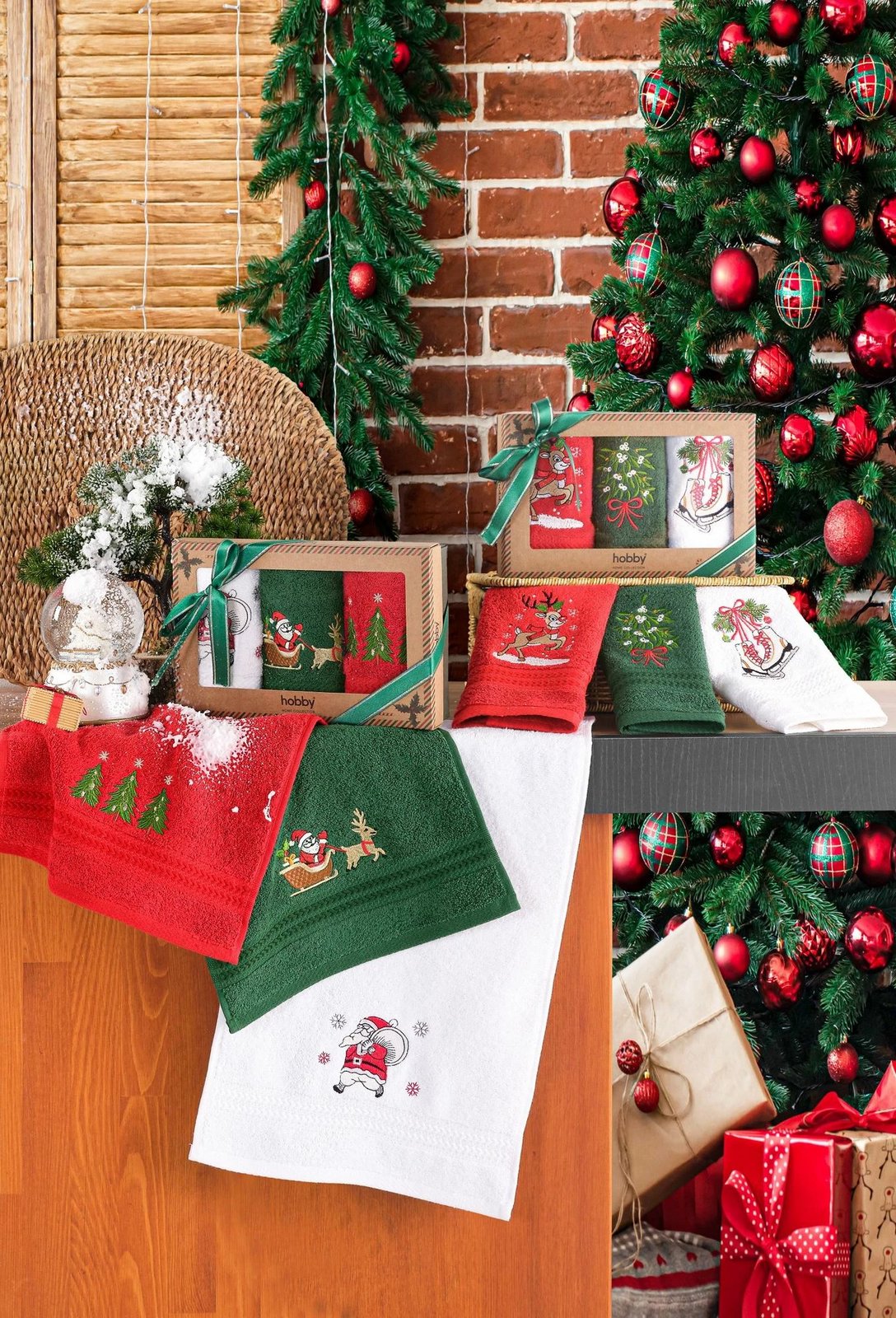 Set peshqirësh për larje (3 copë), Mijolnir, dreri i vogël