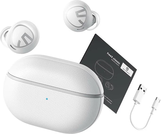 Kufje TWS Soundpeats Free2 Classic, Bluetooth 5.1, IPX5, të bardha