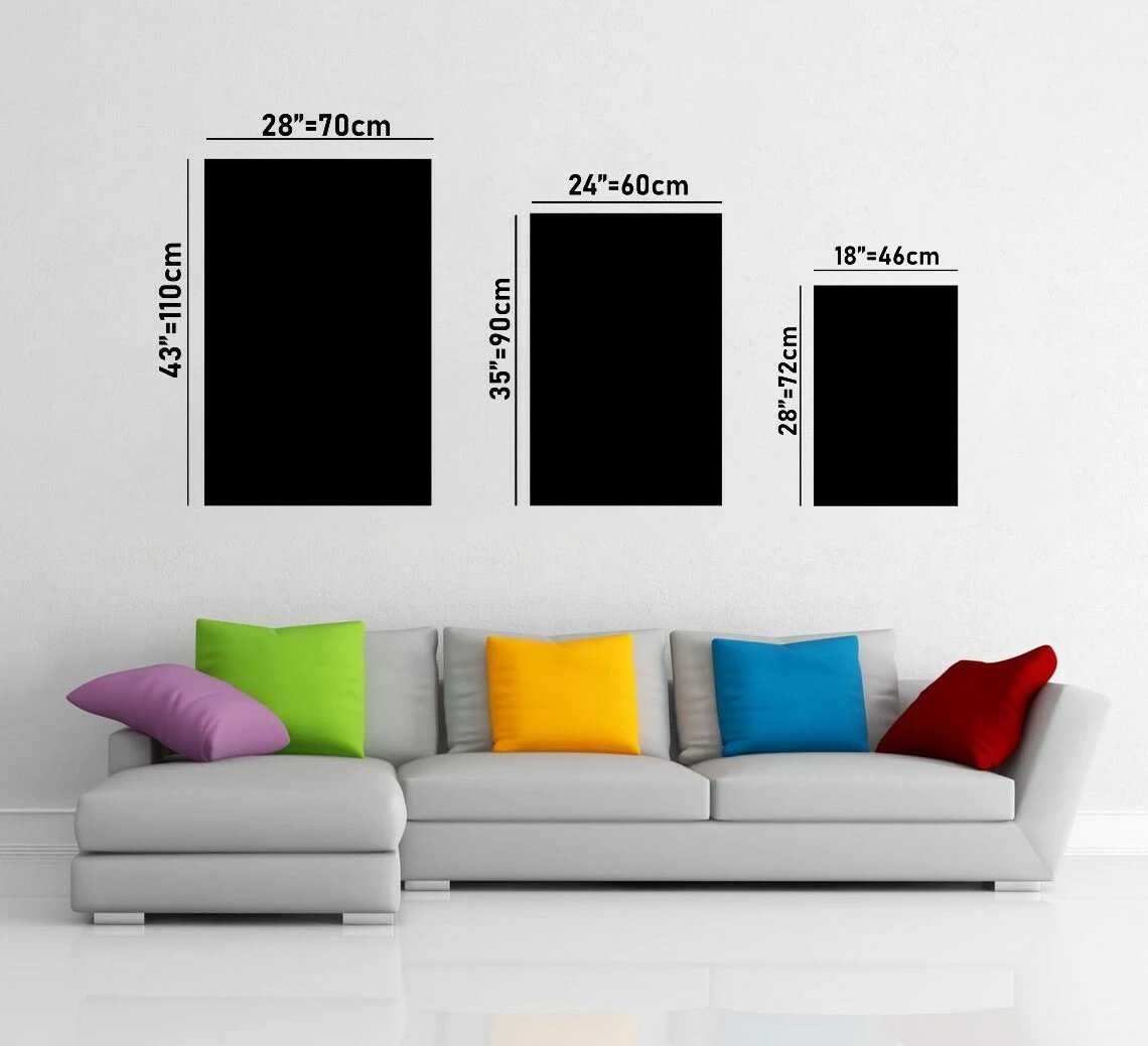 Pikturë dekorative xhami e temperuar, shumëngjyrëshe, 90x60cm