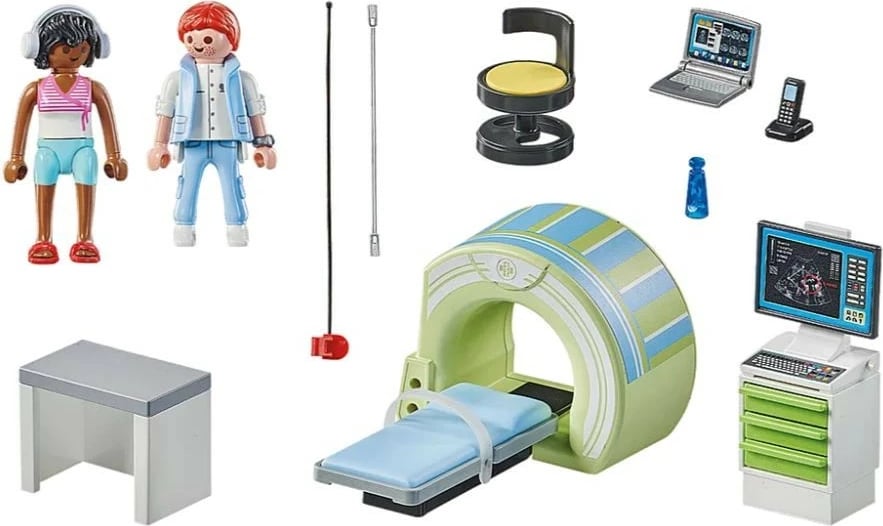 Set lodrash Playmobil Action Heroes 71618, pacient gjatë MRI, 29 pjesë