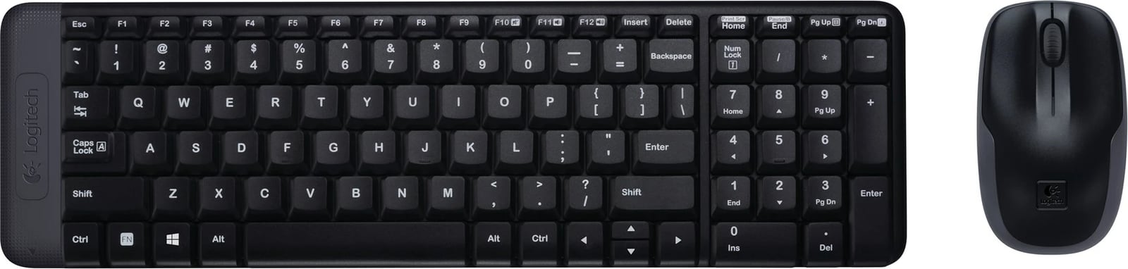 Set Tastierë dhe Maus Logitech MK220 - Wireless, e zezë