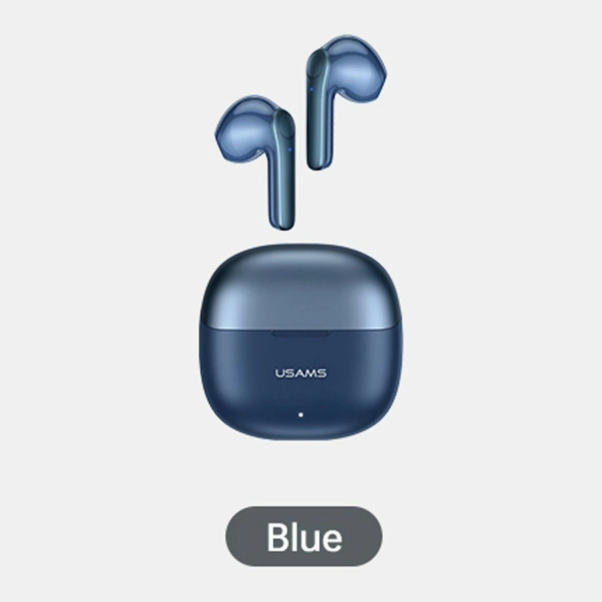 Kufje TWS USAMS XH Series, Bluetooth 5.1, mikrofon i dyfishtë, Blu