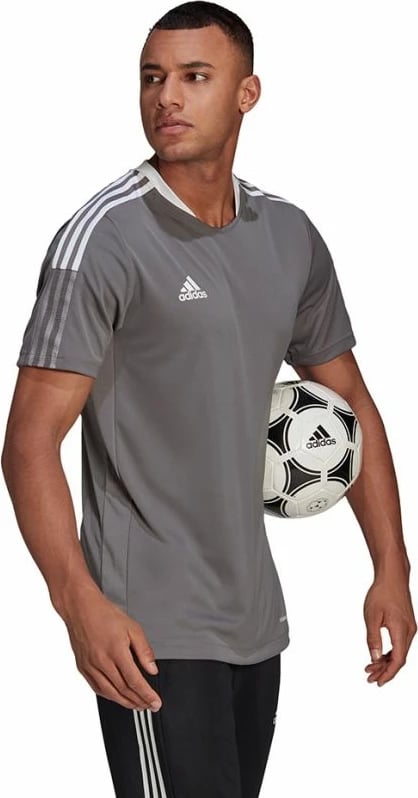 Fanellë stërvitjeje për meshkuj adidas, gri