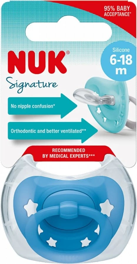 qetësues bebe, NUK, Signature, 6-18 muaj (Size 2), blu
