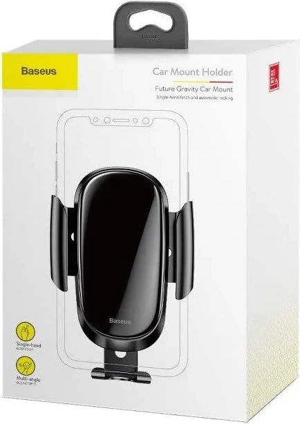 Mbajtës telefoni Baseus Future Gravity Car Mount SUYL-WL01, për grilë ajri, i zi