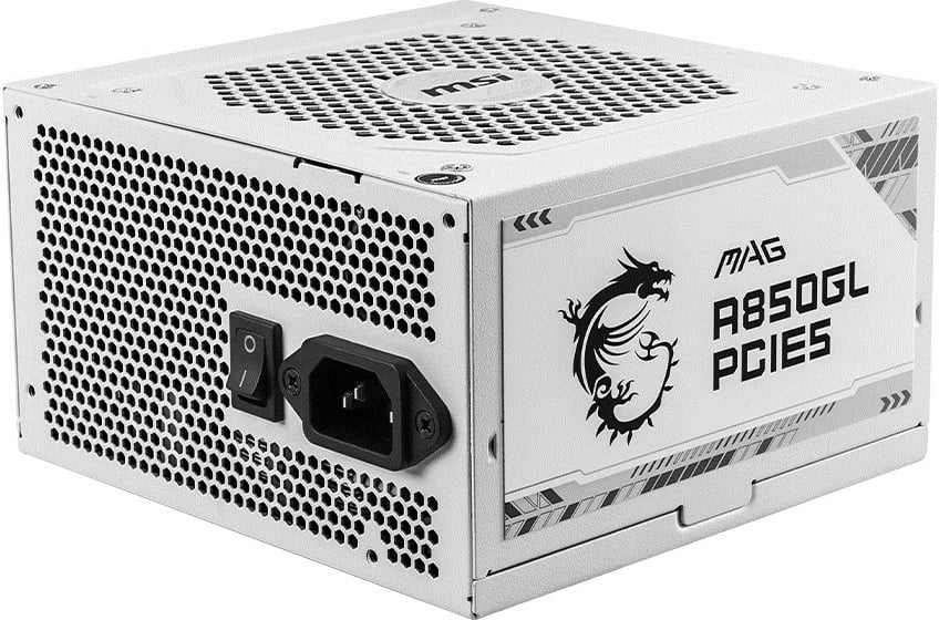 Furnizues i Energjisë MSI MAG A850GL PCIE5 i Bardhë