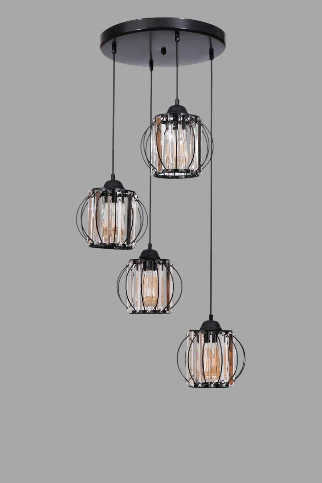 Llambë tavani Opviq, e zezë, 9042-4