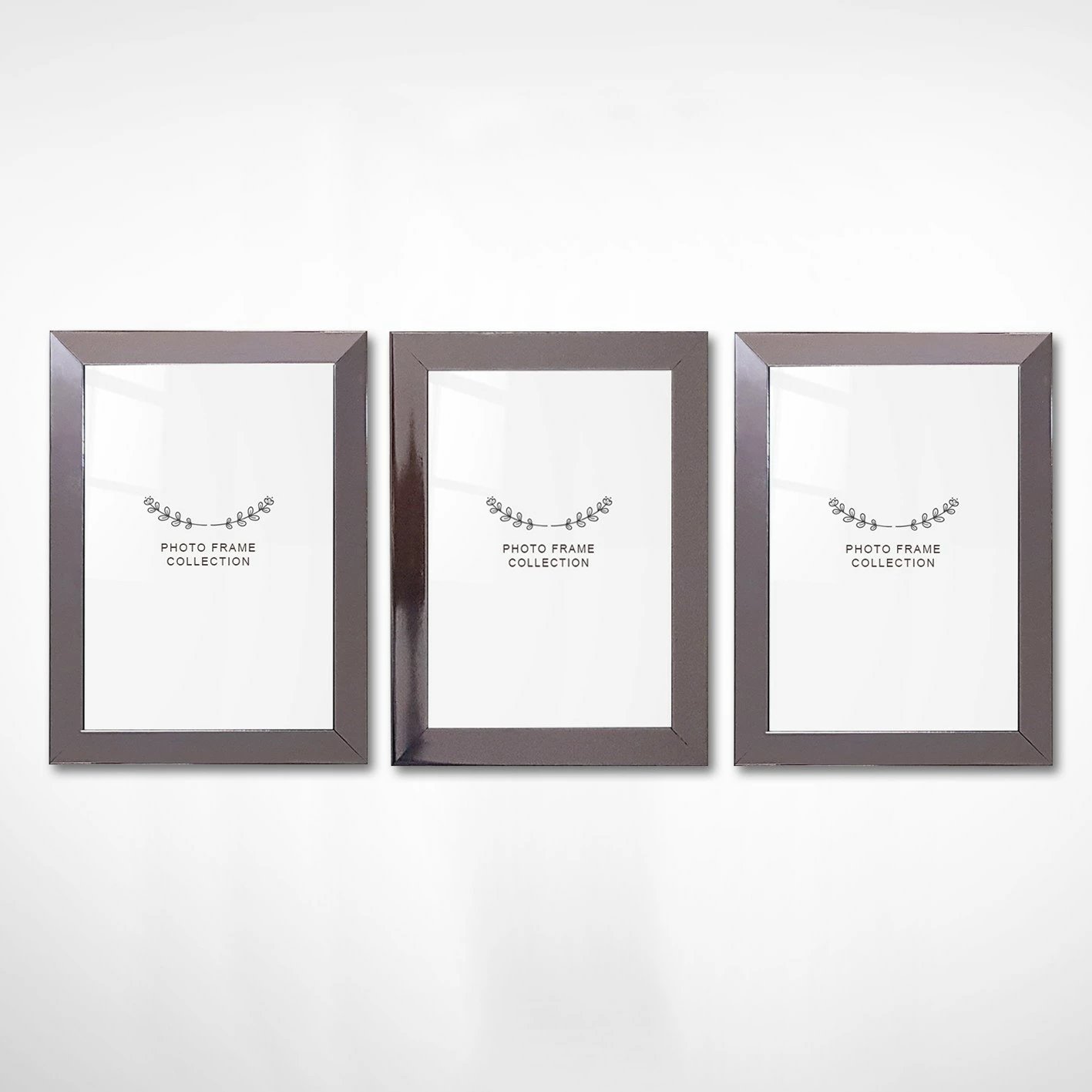 Set kornizash për foto, 3 copë, ngjyrë argjendi, 15x21cm, Evila Originals