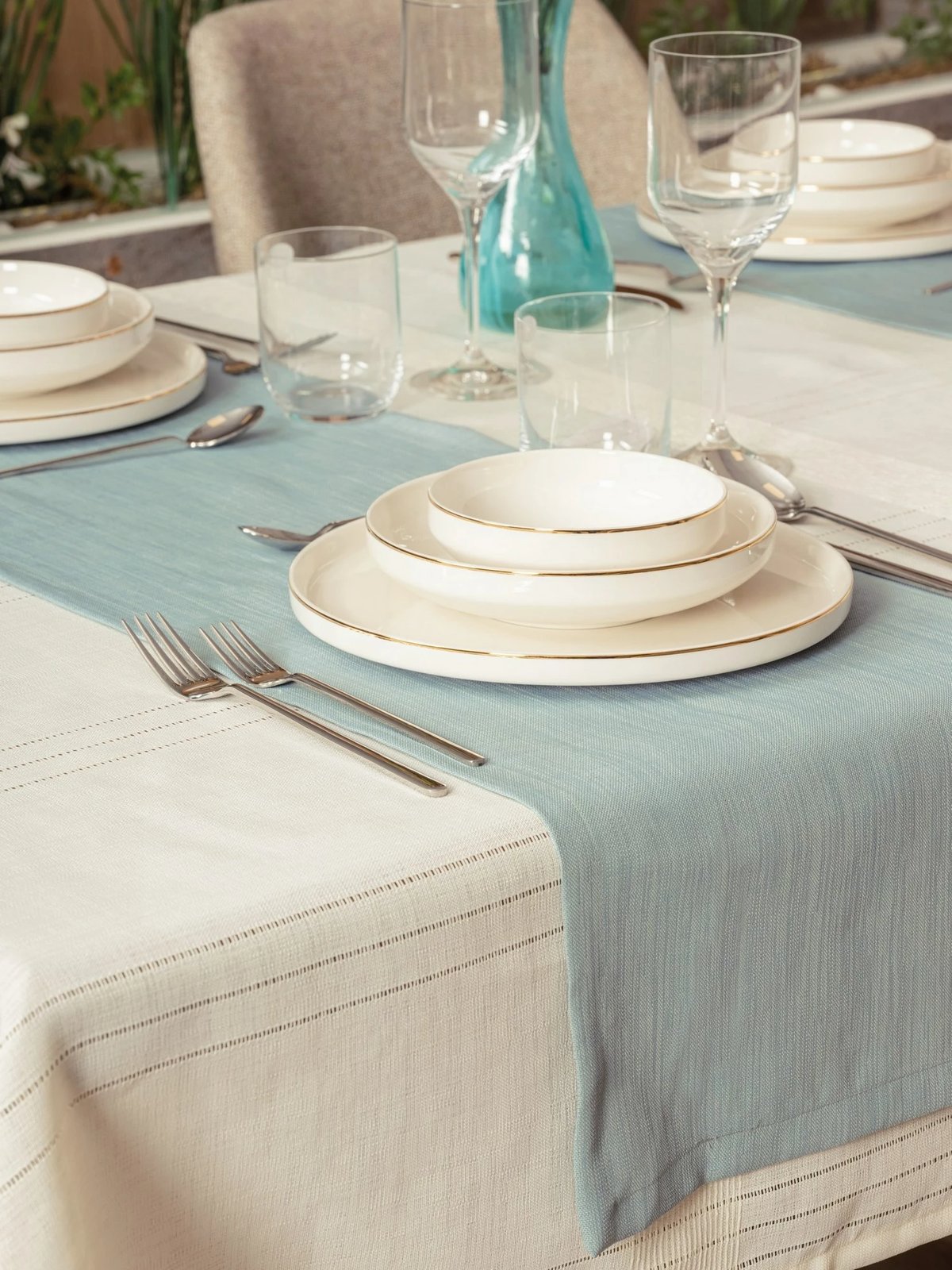 Set mbulesash tavoline (2 copë), L'essentiel, Jasmine 160, krem Set mbulesash tavoline (2 copë), L'essentiel, Jasmine 160, krem