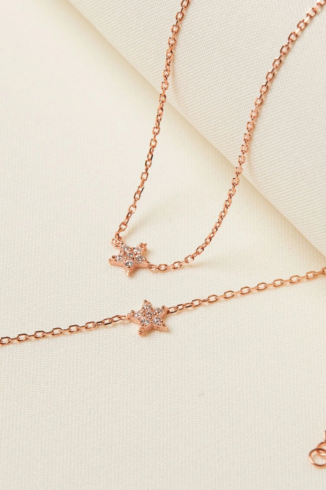 Set varëse dhe byzylyk argjendi, ngjyrë rozë ari, Elika Silver, ELKSLVR7695R