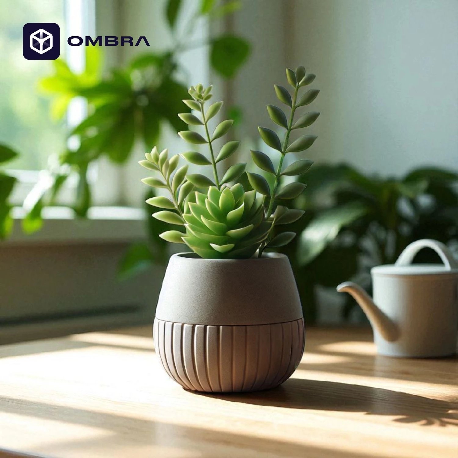 Vazo dekorative "Ribbed Bottom Plant", madhësia S, e kaftë