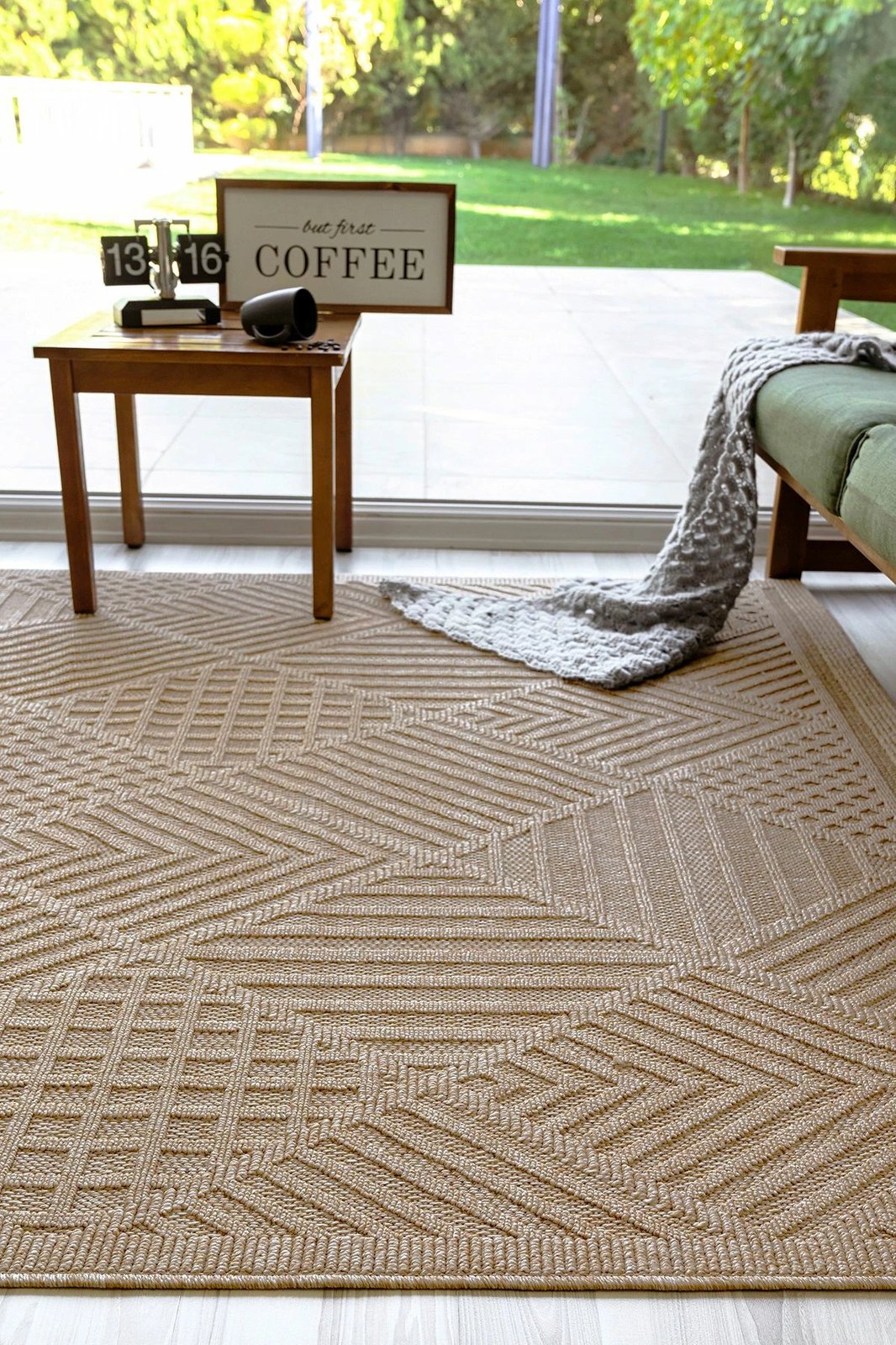 Qilim Conceptum Hypnose, Fava, bezhë, 80x300cm