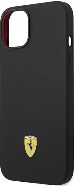 Mbështjellës Ferrari FEHCP14SSIBBK për iPhone 14 6.1", silikon, i zi